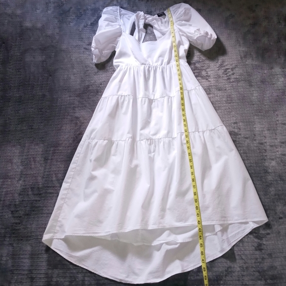 Bardot white tiered midi dress 6 - Picture 14 of 15